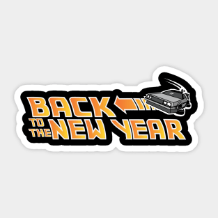 Back to the New Year (Back to the Future) Color Sticker